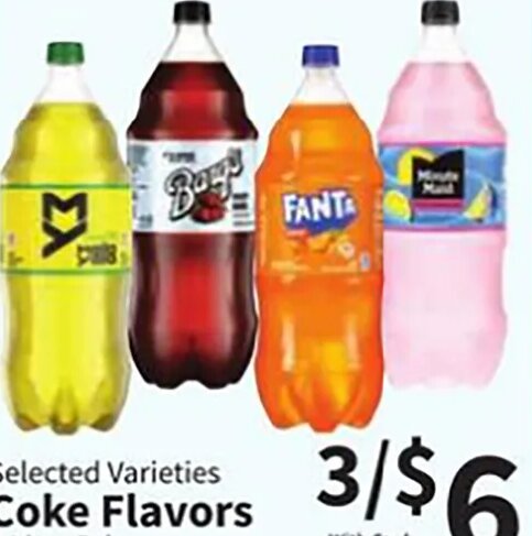 Coke Flavors at Food City