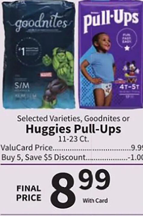 Huggies Pull-Ups at Food City