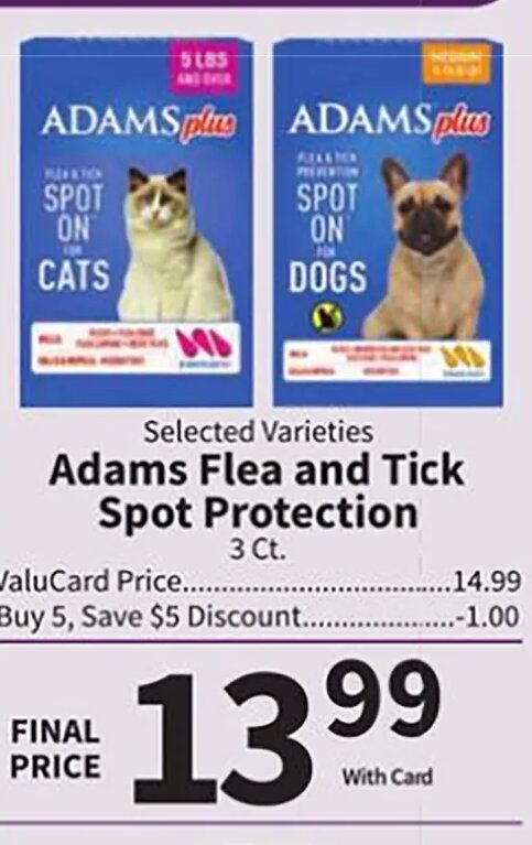 Adams Flea and Tick Spot Protection