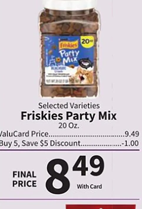 Friskies Party Mix at Food City