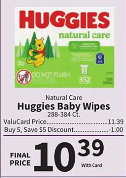 Huggies Baby Wipes at Food City