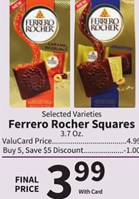 Ferrero Rocher Squares