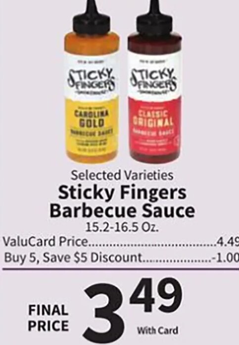 Sticky Fingers Barbecue Sauce at Food City