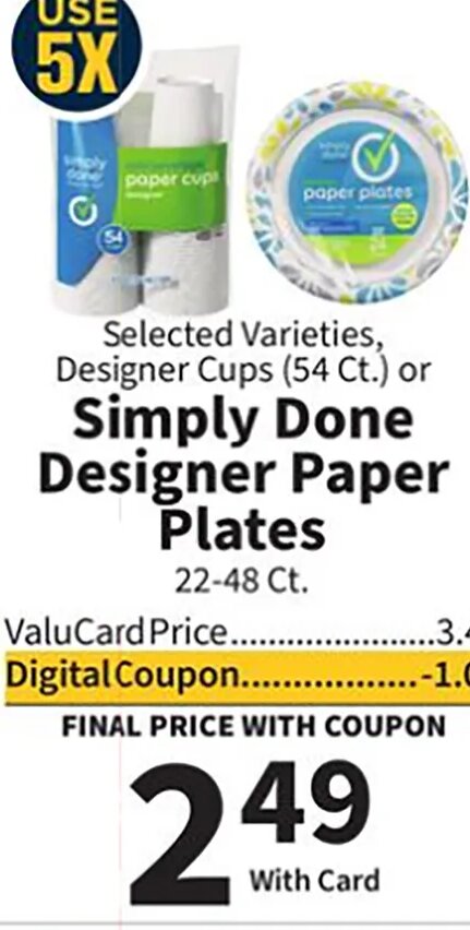 Simply Done Designer Paper Plates