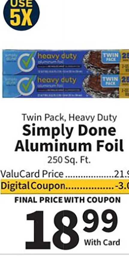 Simply Done Aluminum Foil