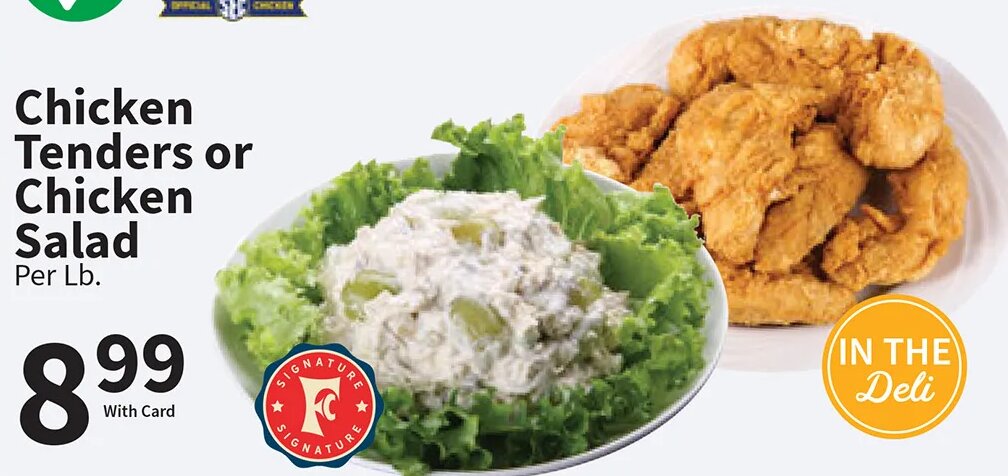 Chicken Tenders or Chicken Salad at Food City