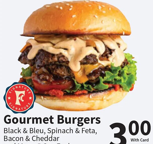 Gourmet Burgers at Food City