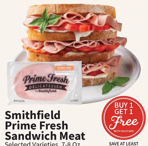 Smithfield Prime Fresh Sandwich Meat