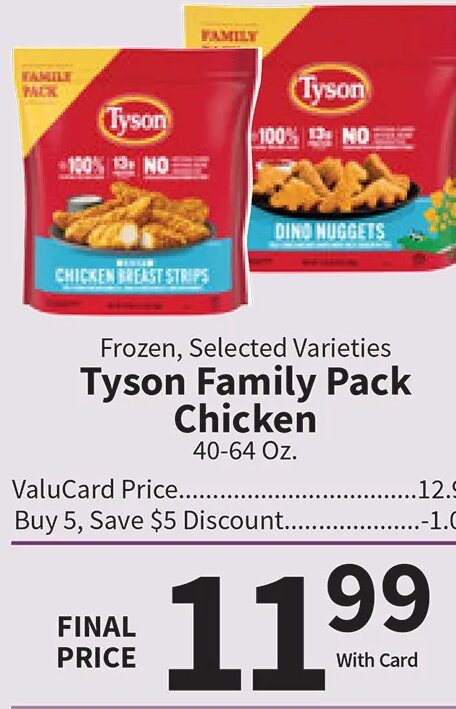 Tyson Family Pack Chicken at Food City