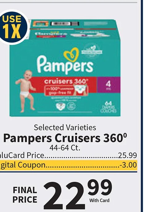 Pampers Cruisers 360 at Food City