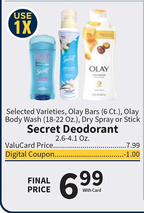 Secret Deodorant