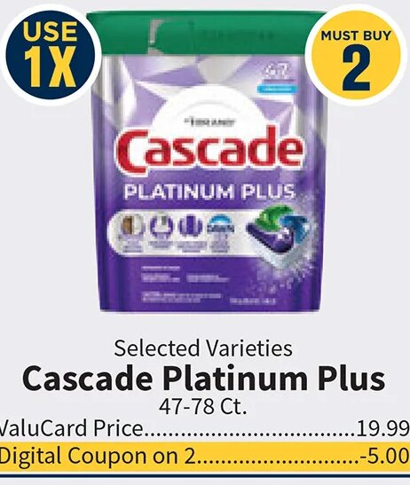 Cascade Platinum Plus at Food City
