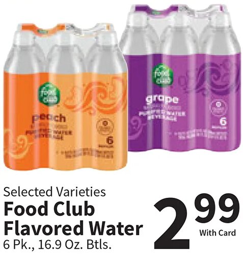 Food Club Flavored Water