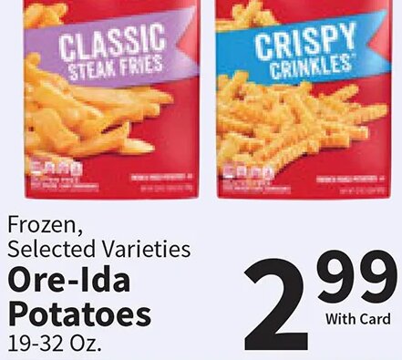 Ore-Ida Potatoes at Food City