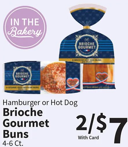Brioche Gourmet Buns at Food City