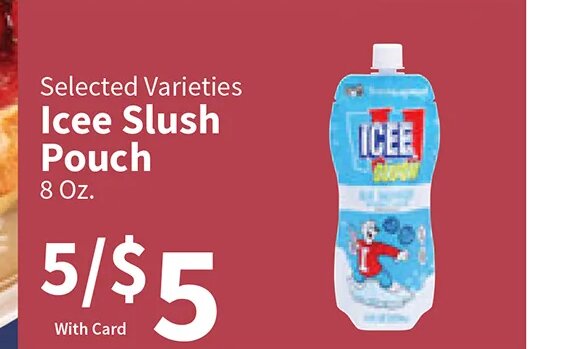 Icee Slush Pouch