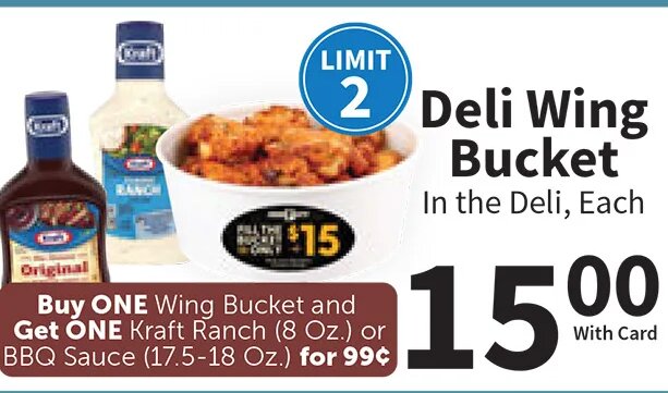 Deli Wing Bucket at Food City