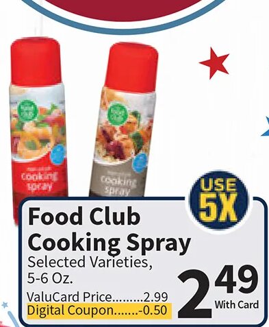 Food Club Cooking Spray