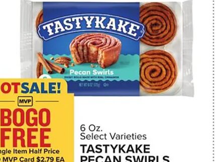TASTYKAKE PECAN SWIRLS