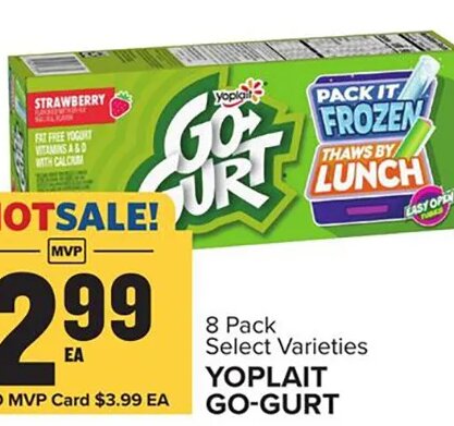 Yoplait Go-Gurt at Food Lion