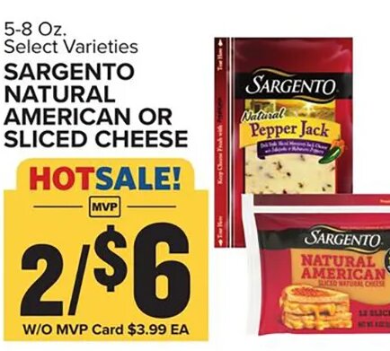 Sargento Natural Sliced Cheese at Food Lion