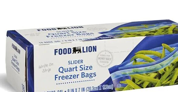 FOOD LION STORAGE BAGS