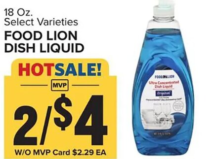 FOOD LION DISH LIQUID