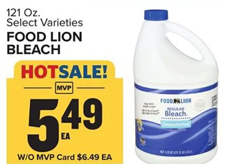 FOOD LION BLEACH
