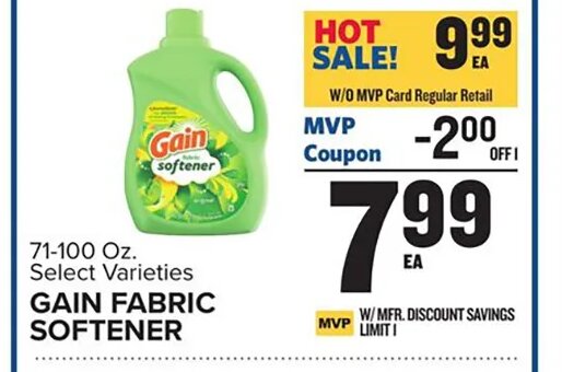 Gain Fabric Softener at Food Lion
