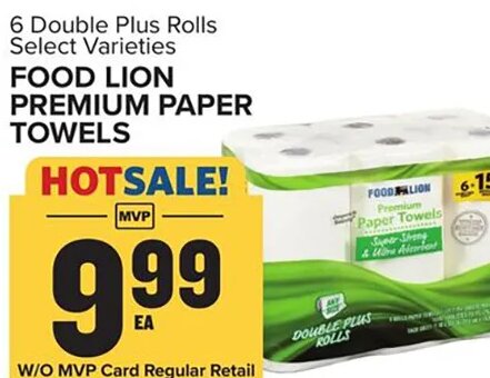 Food Lion Premium Paper Towels at Food Lion