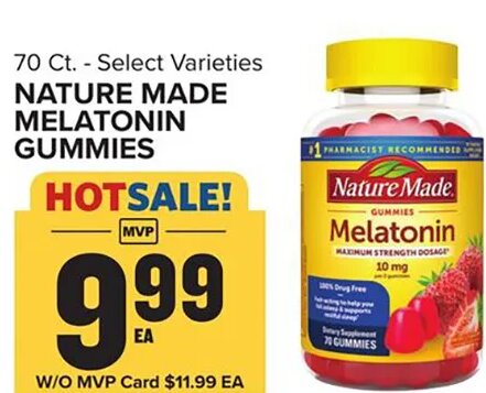 Nature Made Melatonin Gummies at Food Lion
