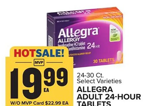 ALLEGRA ADULT 24-HOUR TABLETS