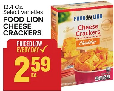 Food Lion Cheese Crackers at Food Lion