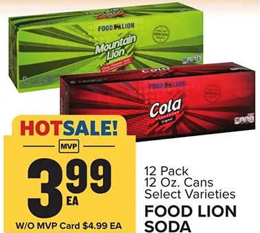 Food Lion Soda at Food Lion