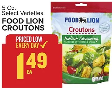FOOD LION CROUTONS
