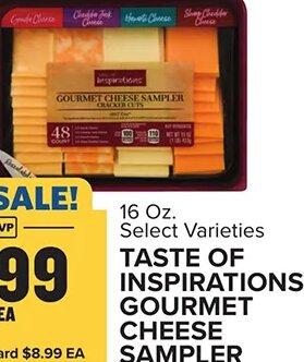 TASTE OF INSPIRATIONS GOURMET CHEESE SAMPLER