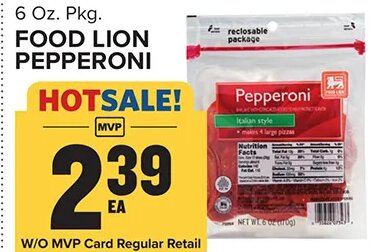 FOOD LION PEPPERONI