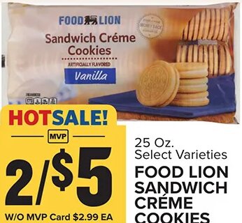 Food Lion Sandwich Crème Cookies at Food Lion