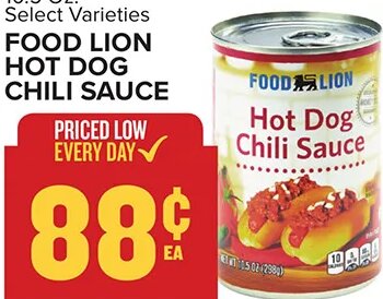 Food Lion Hot Dog Chili Sauce at Food Lion