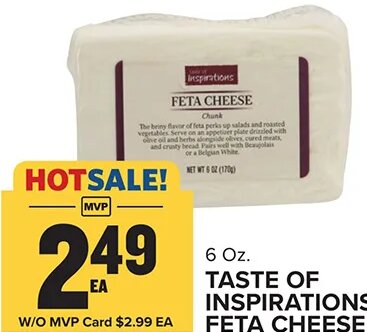 Taste of Inspirations Feta Cheese at Food Lion