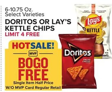 DORITOS OR LAY'S KETTLE CHIPS