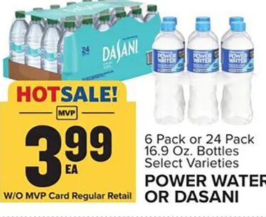 POWER WATER OR DASANI