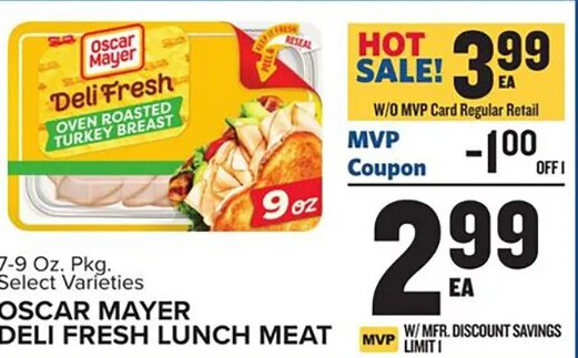 OSCAR MAYER DELI FRESH LUNCH MEAT