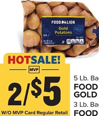 Food Lion Gold Potatoes at Food Lion