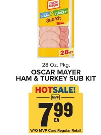 Oscar Mayer Ham & Turkey Sub Kit at Food Lion