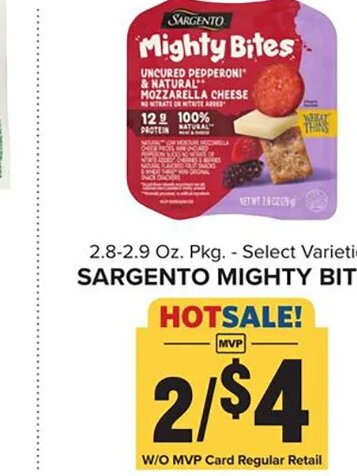 Sargento Mighty Bites at Food Lion