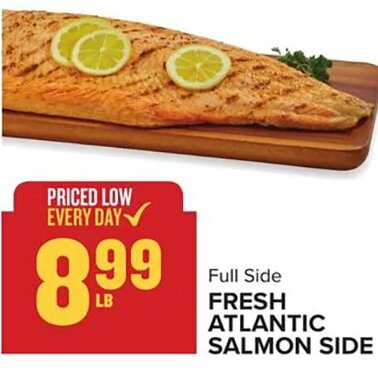 Fresh Atlantic Salmon Side at Food Lion