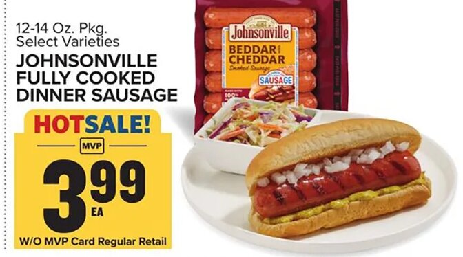 Johnsonville Fully Cooked Dinner Sausage at Food Lion