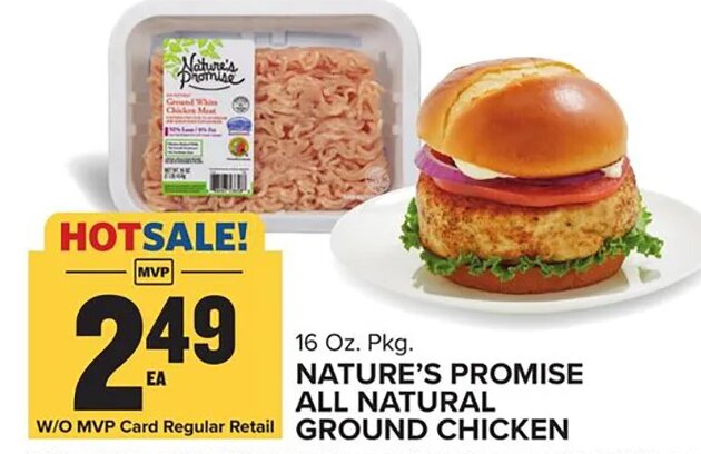 Nature's Promise All Natural Ground Chicken at Food Lion