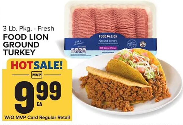 Food Lion Ground Turkey at Food Lion